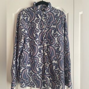 Banana Republic paisley Dillon button down shirt